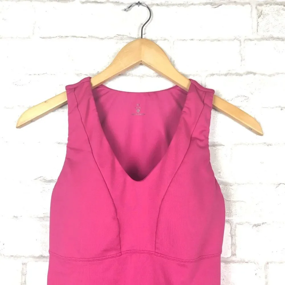 Athleta Built-in Bra Empire V-neck Cami Tank Top Size 34C